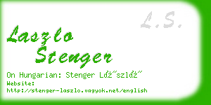 laszlo stenger business card